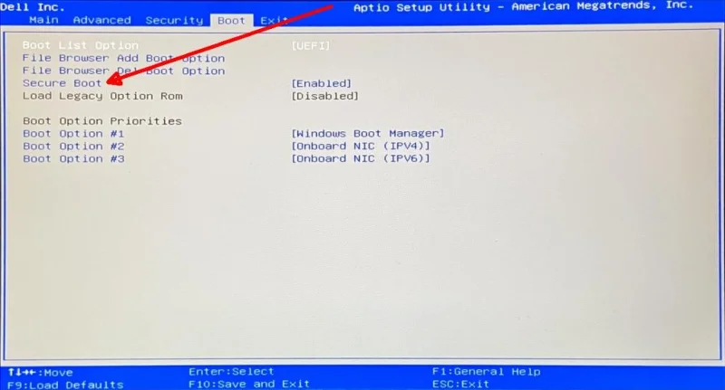 كيفية تبديل UEFI BIOS إلى Legacy BIOS على جهاز الكمبيوتر