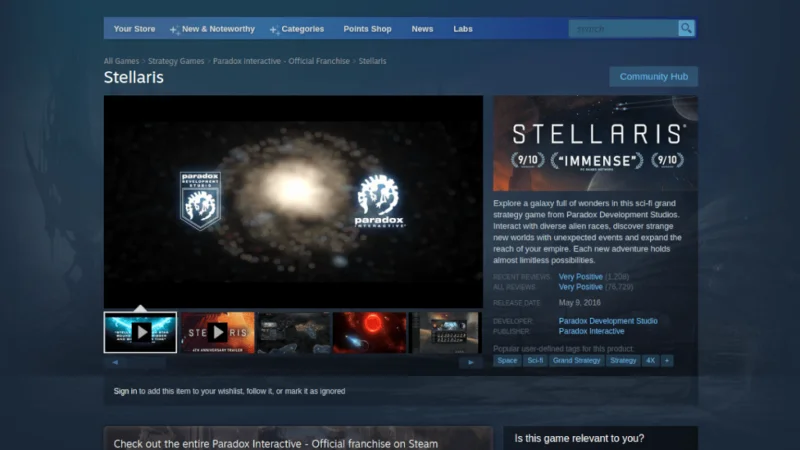 如何在 Linux 上玩 Stellaris