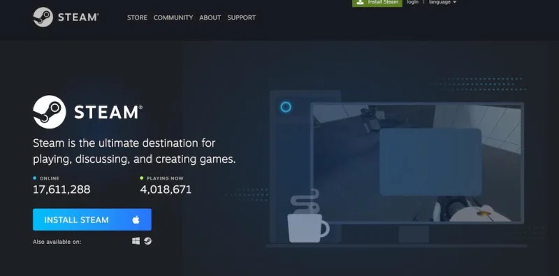 Steamをダウンロードしてゲームをインストールする方法