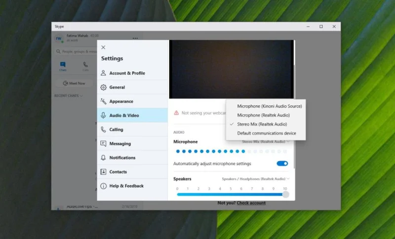 Windows10でコンピューターの音声をSkype通話にルーティングする方法