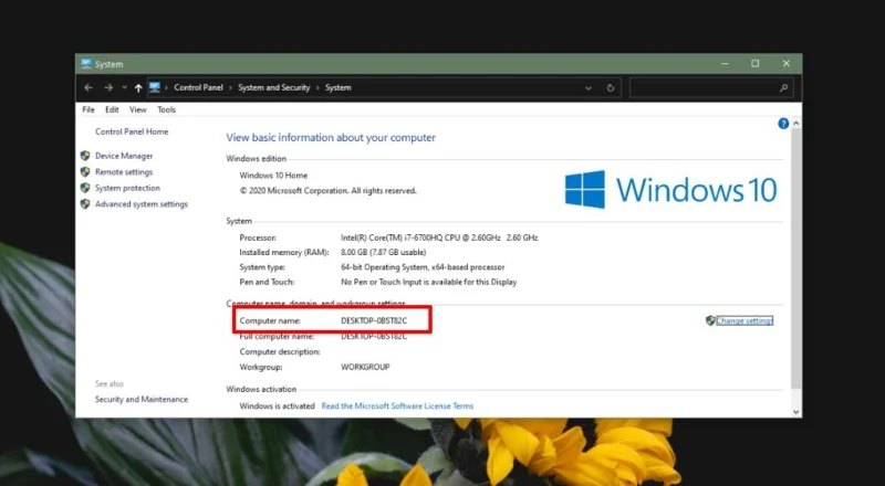 如何在 Windows 10 上查找計算機名稱
