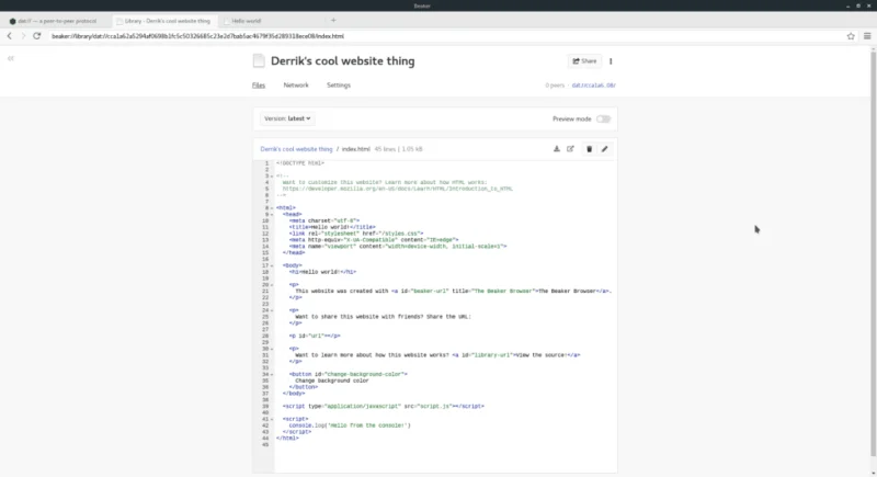 Come installare il browser Beaker su Linux