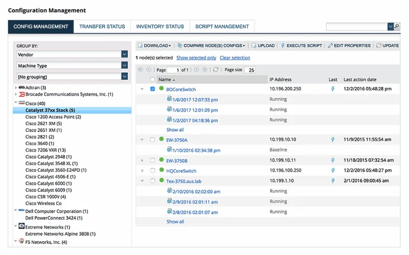 SolarWinds Network Configuration Manager – REVISIONE 2021