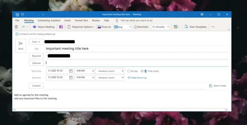 So erstellen und senden Sie eine Besprechungseinladung aus Outlook