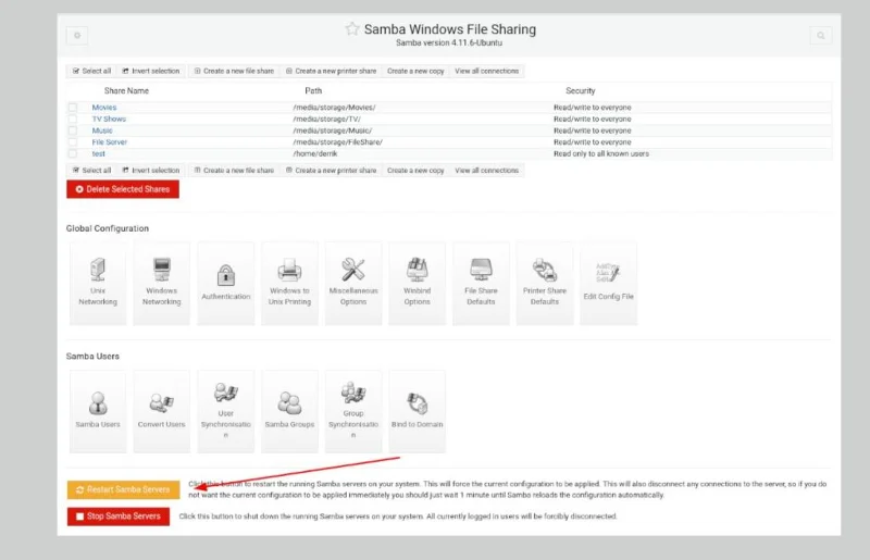 Jak w prosty sposób skonfigurować udziały Samby w Ubuntu Server?