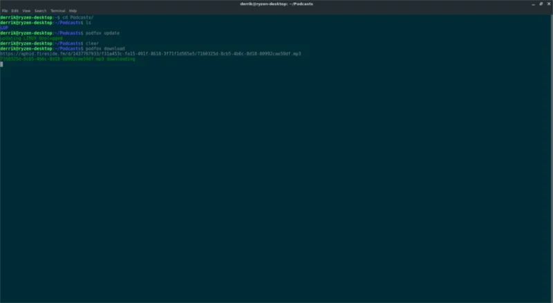 كيفية تنزيل البودكاست من Linux Terminal باستخدام Podfox