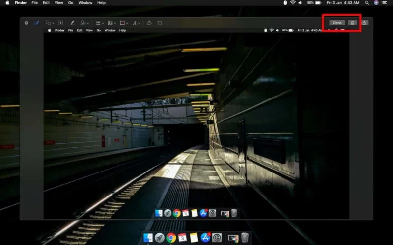 So verwenden Sie die schwebende Miniaturansicht des Screenshots unter macOS