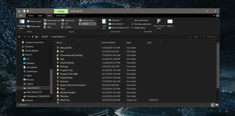 如何在 Windows 10 上查看隱藏的系統文件和文件夾