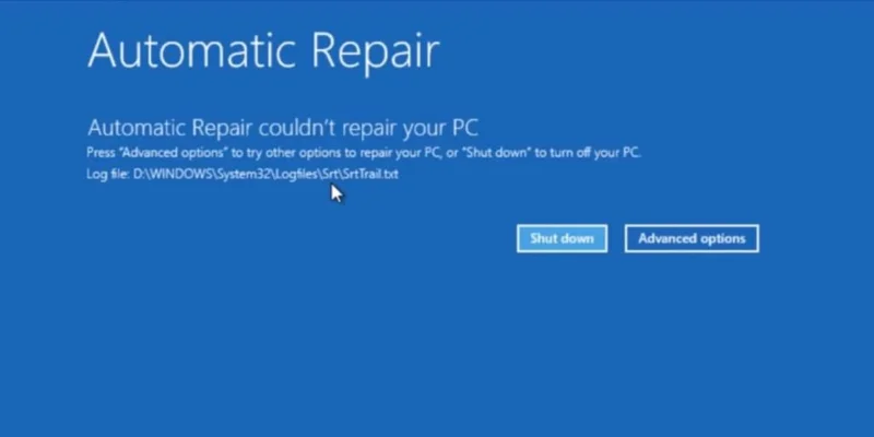 Correction de la boucle de réparation automatique de Windows 10 lorsque la réparation du démarrage échoue