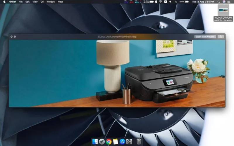 Vorschau von Webp-Dateien mit Quick Look auf macOS