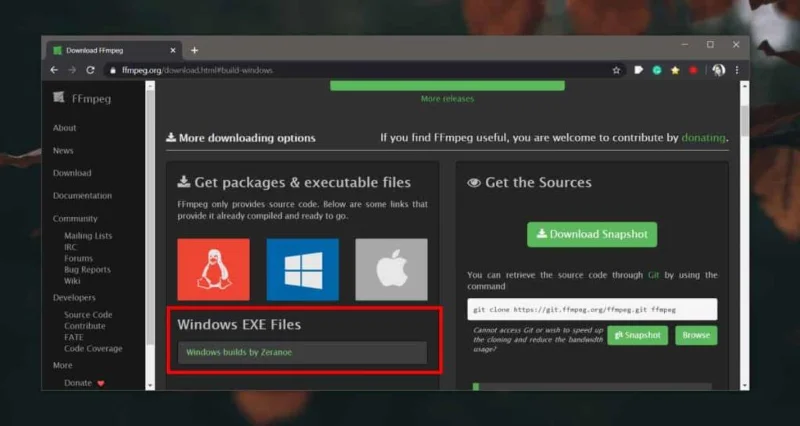 如何在 Windows 10 上安裝 FFMPEG