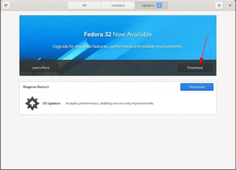 Fedora 32로 업그레이드하는 방법
