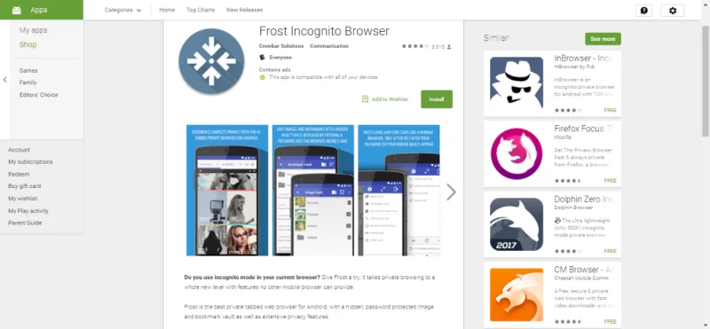 10 migliori app browser anonime per Android per rimanere in incognito