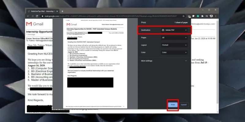 So konvertieren Sie eine E-Mail in ein PDF unter Windows 10