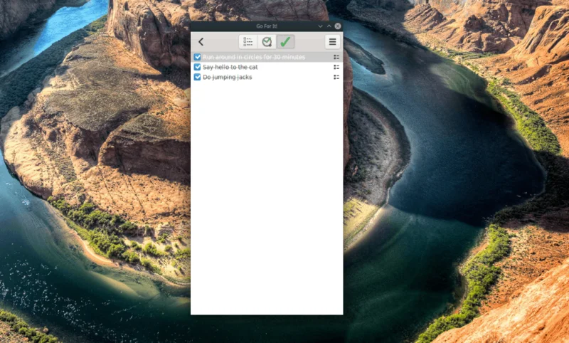 Come impostare le attività nellelenco delle cose da fare Go For It su Linux