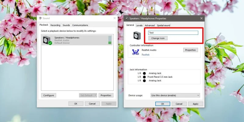 Come rinominare un dispositivo audio su Windows 10