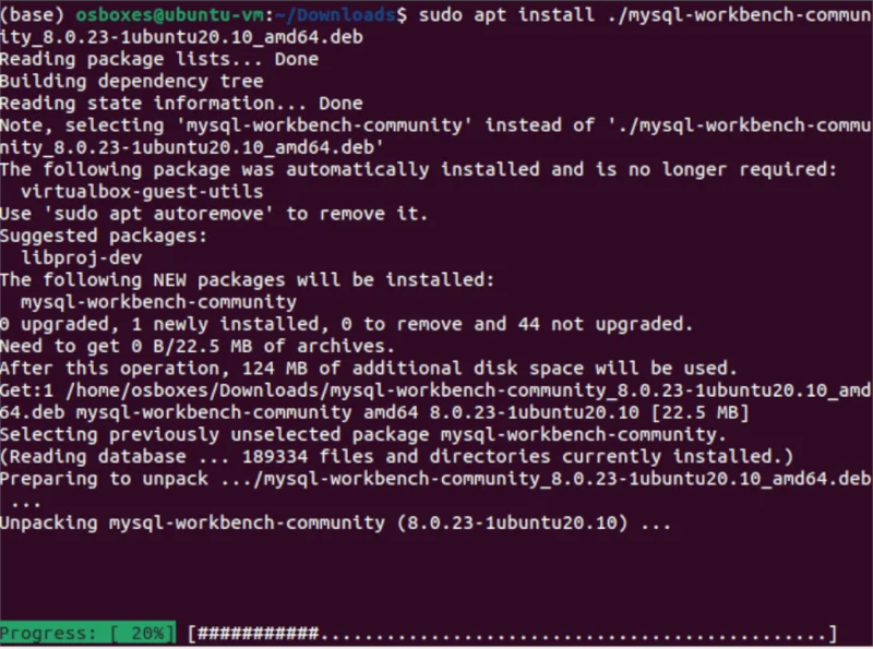 كيفية تثبيت MySQL Workbench على نظام Ubuntu