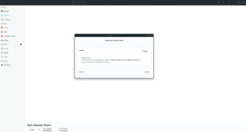 So verwenden Sie den Epic Store unter Linux