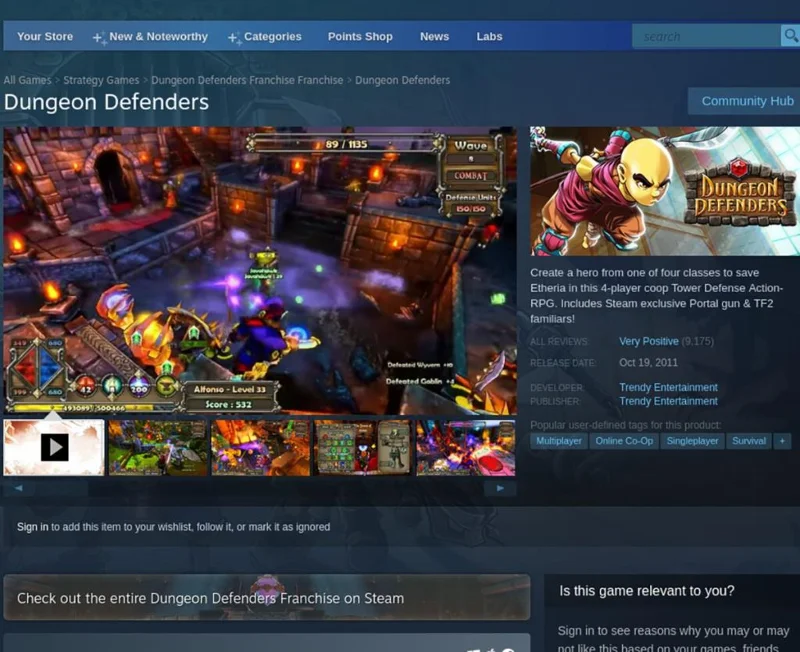 如何在 Linux 上玩 Dungeon Defenders