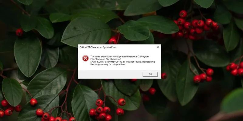 Errore MSVCP140.dll non trovato su Windows 10