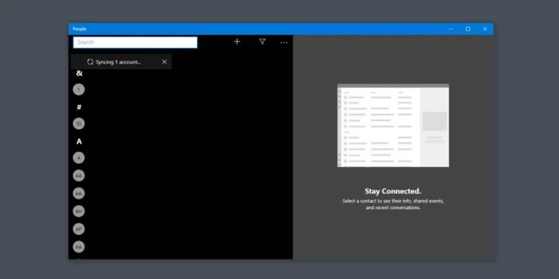 如何�� Windows 10 上將 iOS 聯繫人添加到 People