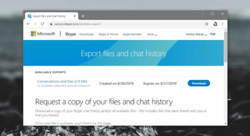 So sichern Sie den Chatverlauf für Skype UWP unter Windows 10