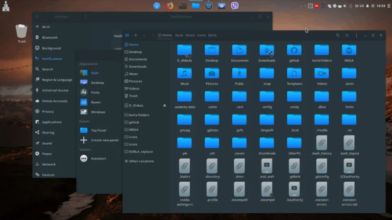 Linuxta Korla ikon teması nasıl kurulur