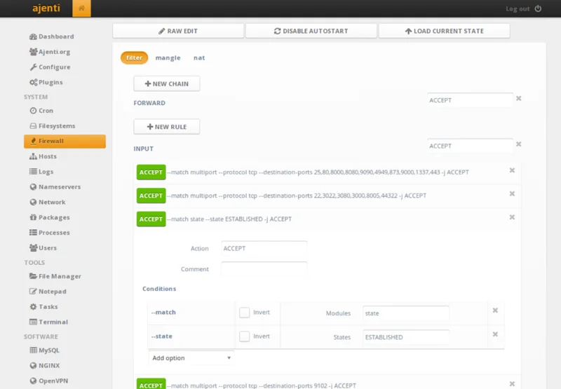 Ubuntu Server에서 Ajenti 서버 관리 도구를 설정하는 방법