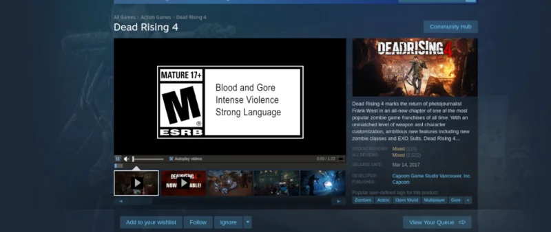 Cara bermain Dead Rising 4 di Linux