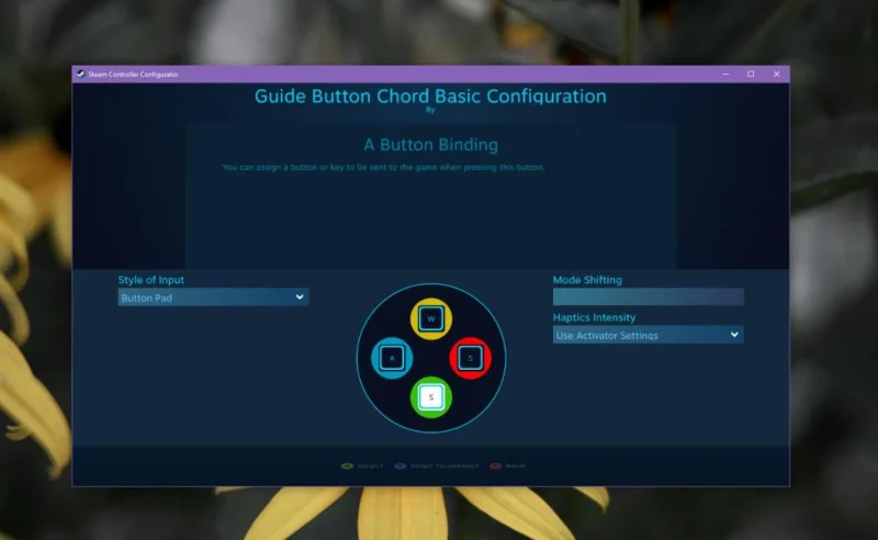 Configurazione mappatura controller Steam