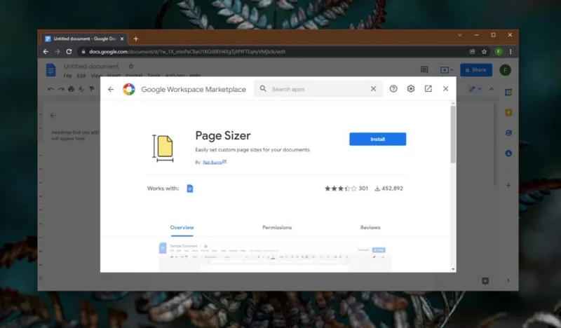 So legen Sie eine benutzerdefinierte Seitengröße in Google Docs fest