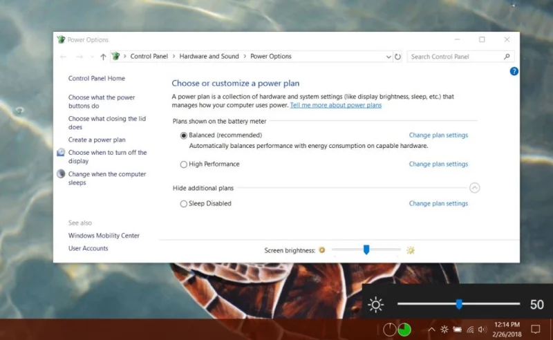 So fügen Sie einen Helligkeitsregler in Windows 10 hinzu