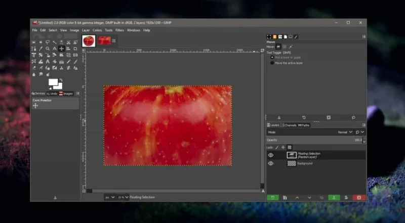 Windows10のGIMPで画像をレイヤーに貼り付ける方法