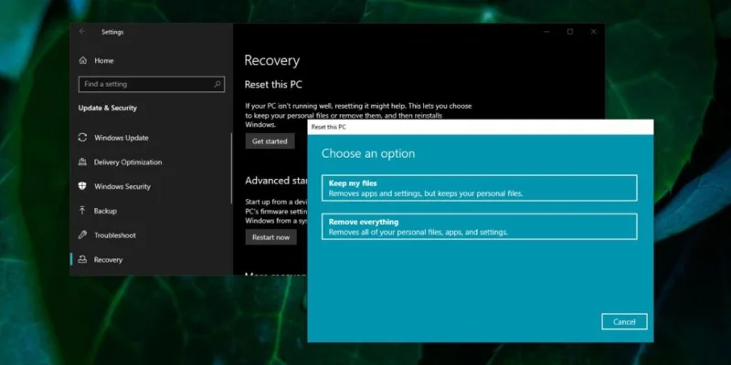 Falló el restablecimiento de Windows 10 (CORREGIDO) - Cómo restablecer Windows