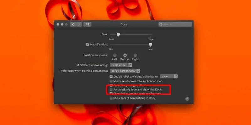 So blenden Sie die Menüleiste und das Dock unter macOS automatisch aus