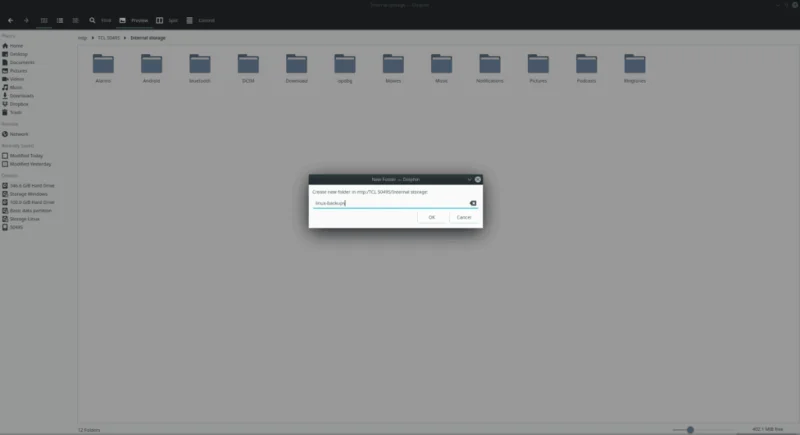 如何使用 Android 設備備份 Linux 文件