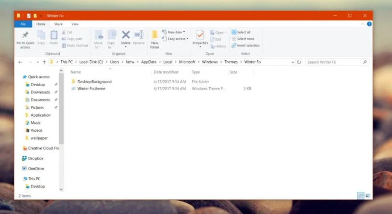 如何在 Windows 10 中導入和導出主題