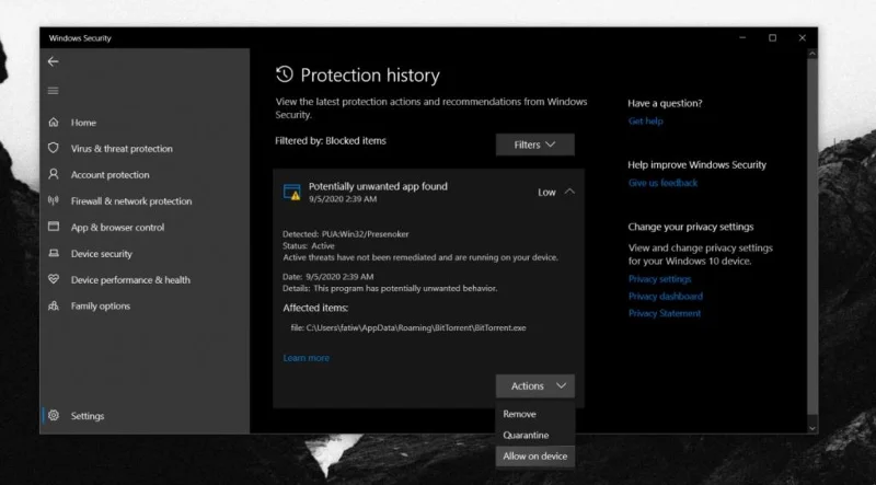 如何修復 Windows 10 上的“發現潛在不需要的應用程序”消息