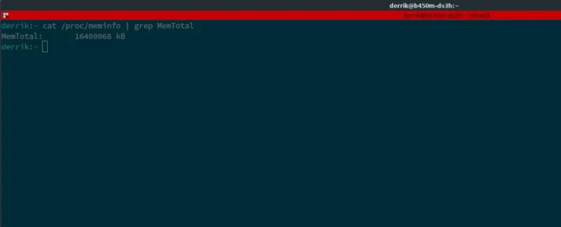 Linux: Bir PCde RAM boyutunu kontrol edin