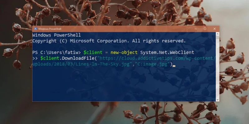 Come scaricare file da PowerShell in Windows 10