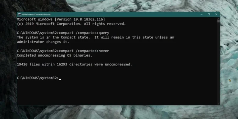 如何在 Windows 10 上檢查和禁用 compactOS