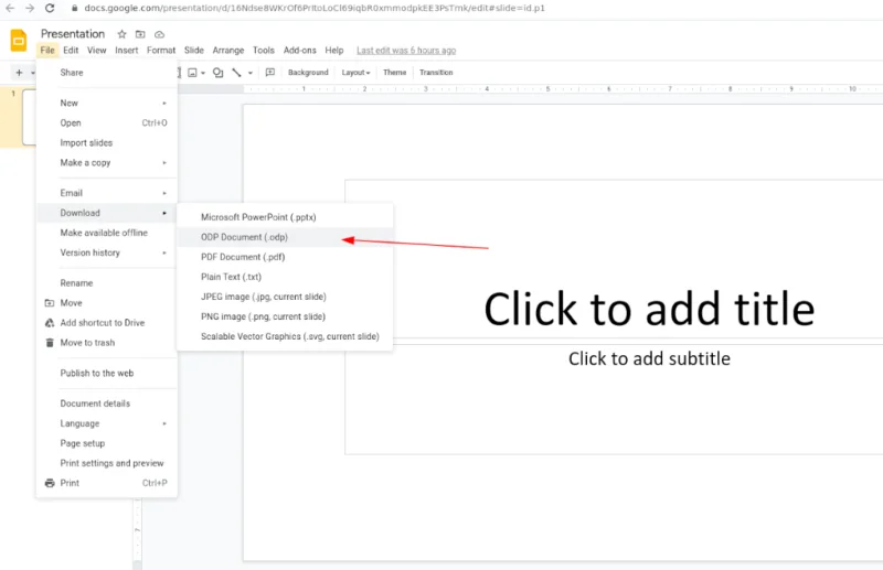 So öffnen Sie Microsoft Powerpoint-Dateien in Libre Office