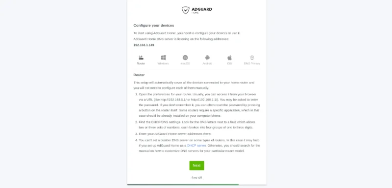 Come configurare Adguard Home su Linux