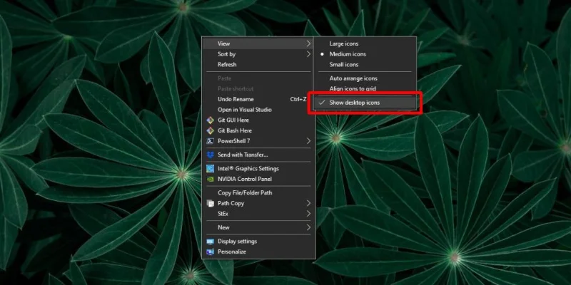 如何在 Windows 10 上自動隱藏桌面圖標