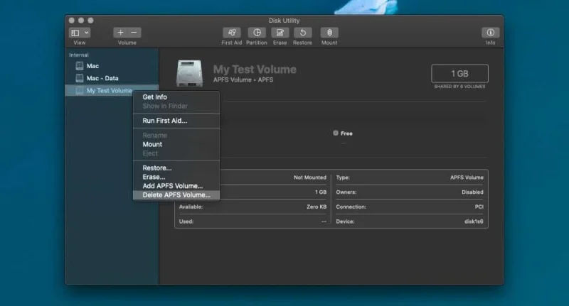 Come creare un volume APFS con una quota di archiviazione su macOS