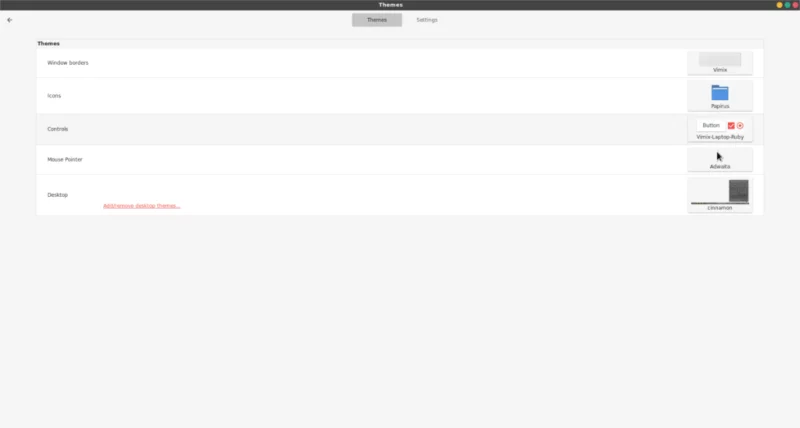 วิธีการติดตั้งธีม Vimix GTK บน Linux