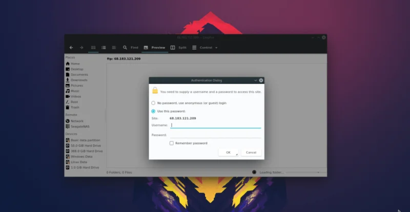 Como se conectar a servidores no Linux com o gerenciador de arquivos KDE