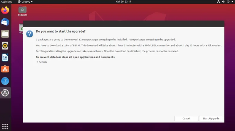 Hoe te upgraden naar Ubuntu 20.10