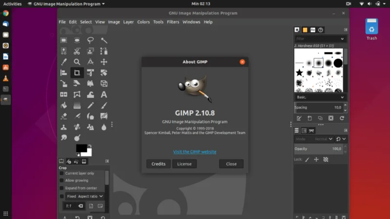 Instalación Gimp Terminal