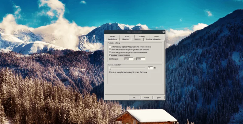 Come impedire ai giochi Windows di modificare la risoluzione del monitor su Linux